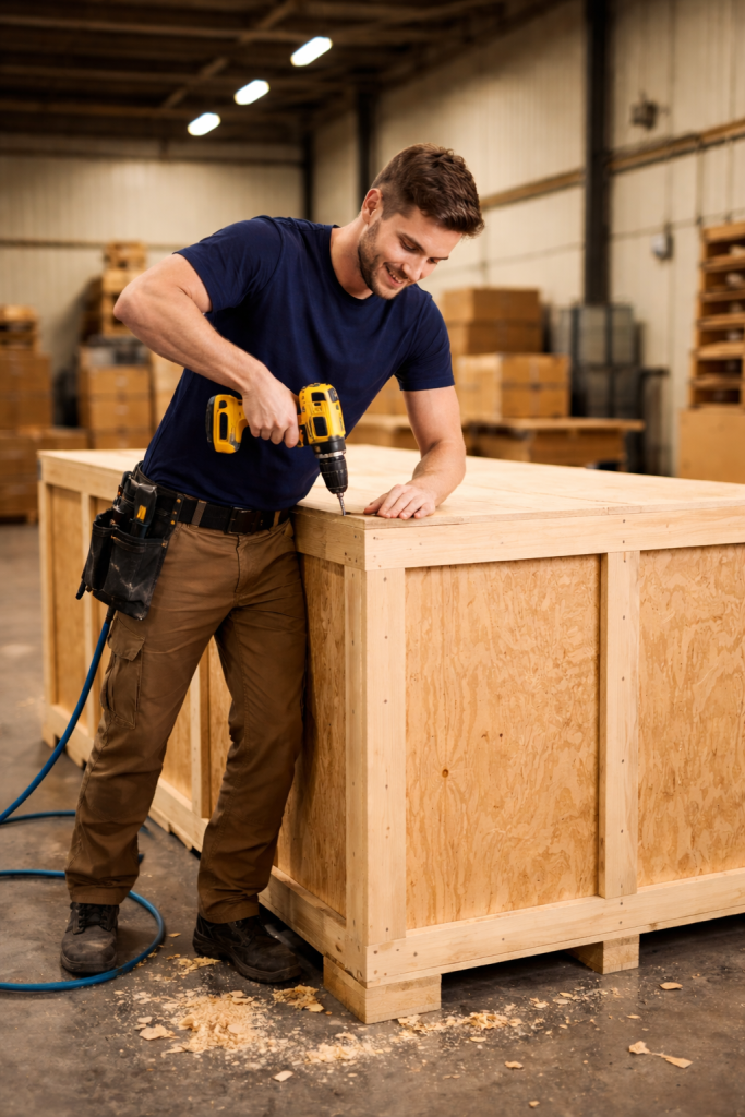 We can make custom size shipping crates and cases